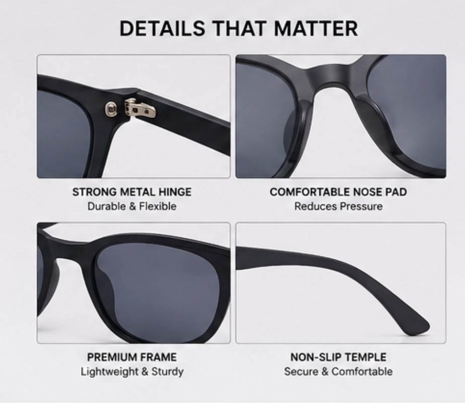 AI Smart Glasses with Camera Bluetooth Open-Ear Audio | Ray-Ban Meta Alternative