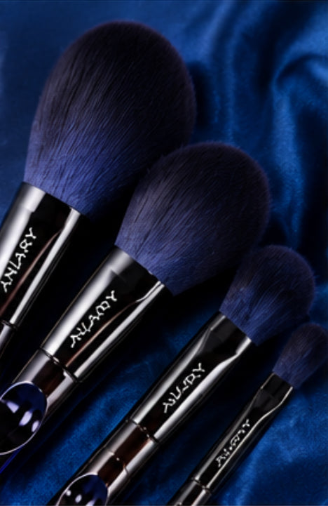 2026 New Blue 10 Makeup Brushes Set