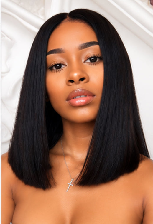 40cm Short Bob Wig with Bangs