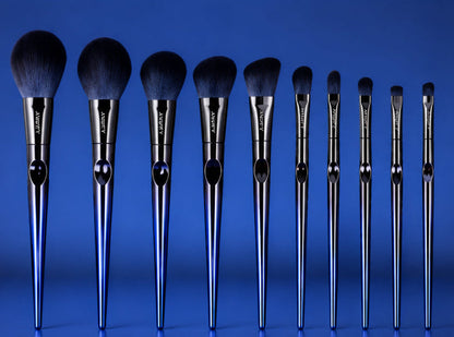 2026 New Blue 10 Makeup Brushes Set