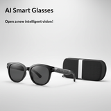 AI Camera Smart Glasses + Protective Eyewear Case